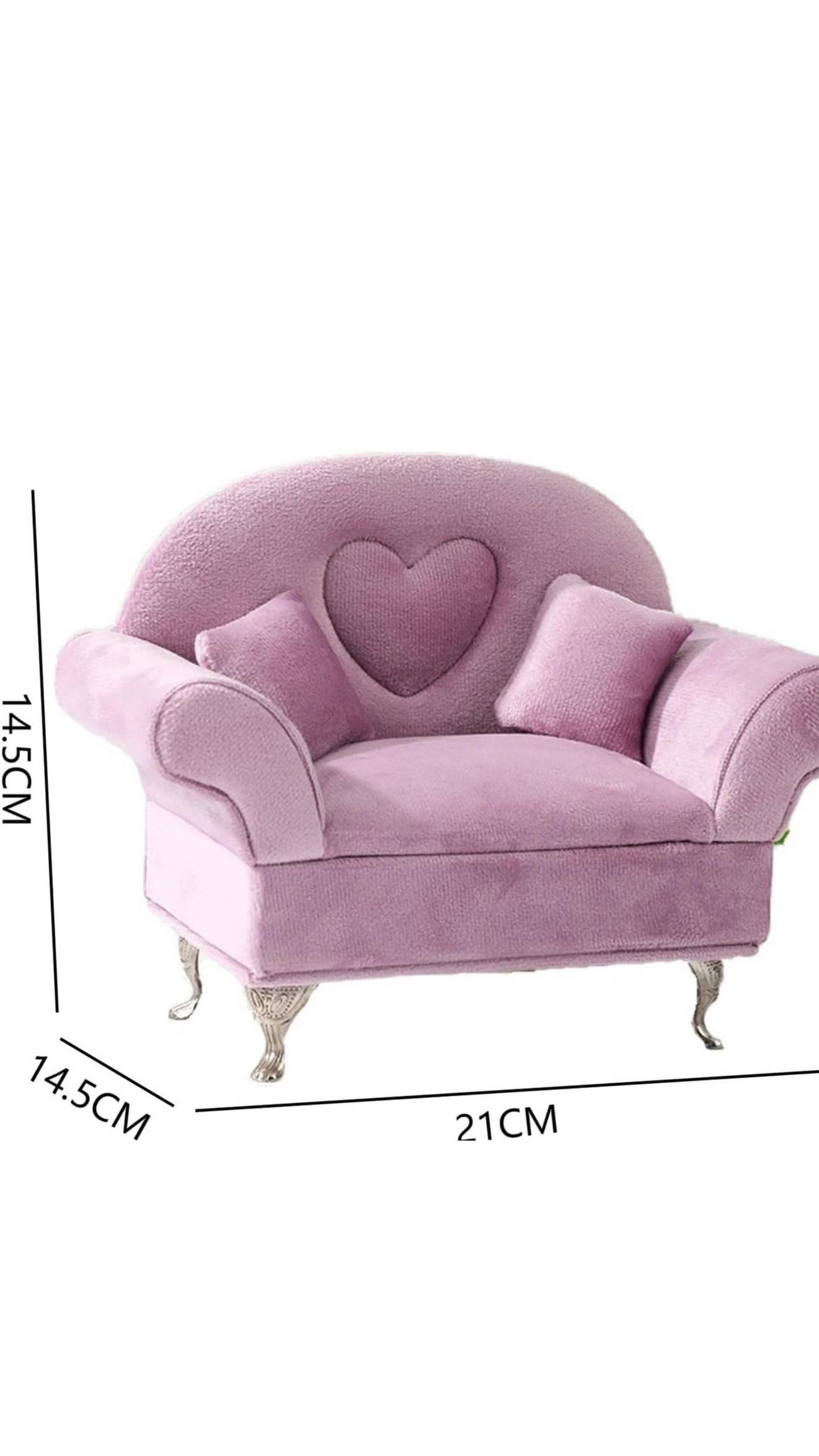 Plush Heart Jewellery Box Sofa