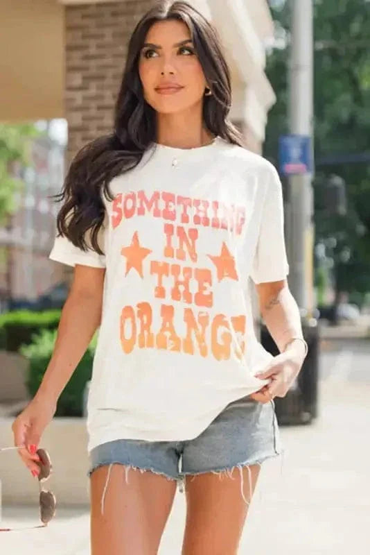 SOMETHING IN THE ORANGE Graphic T-Shirt-1