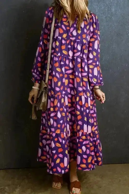 Petal Flowy Maxi Dress