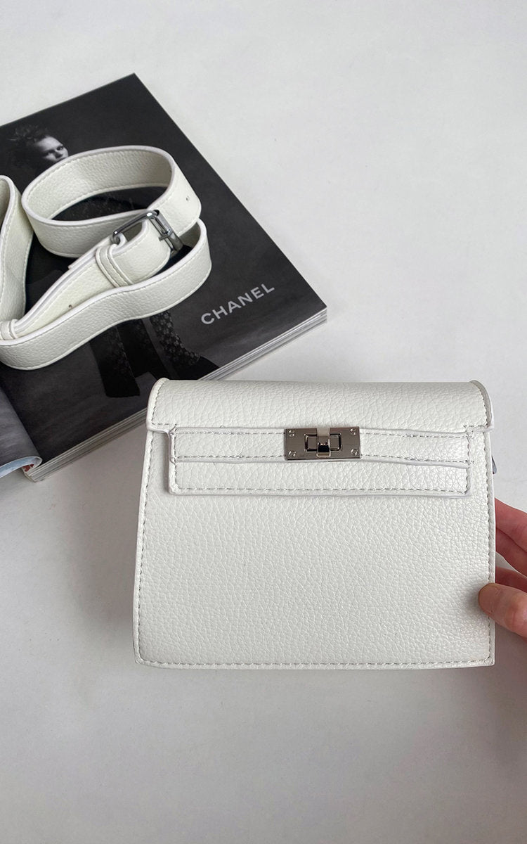 Faux Leather Crossbody Bag with Adjustable Strap-5