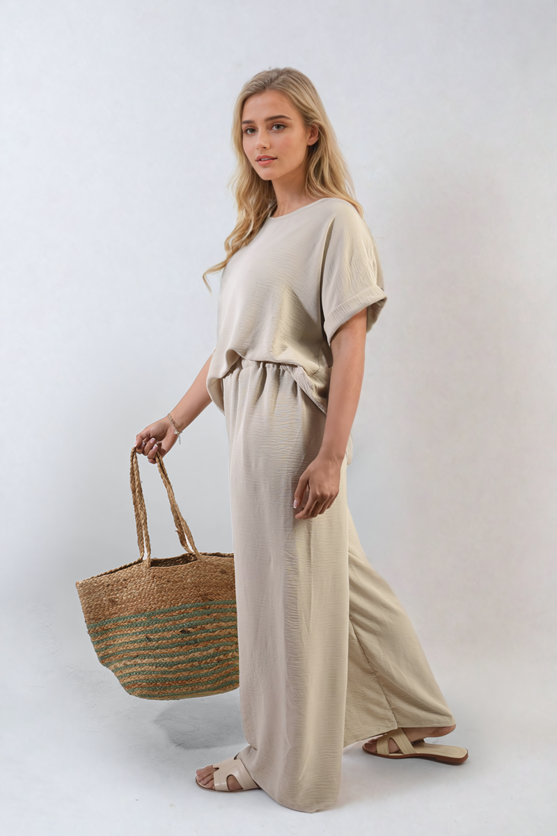 Ruffle Trim Sleeve Top-12