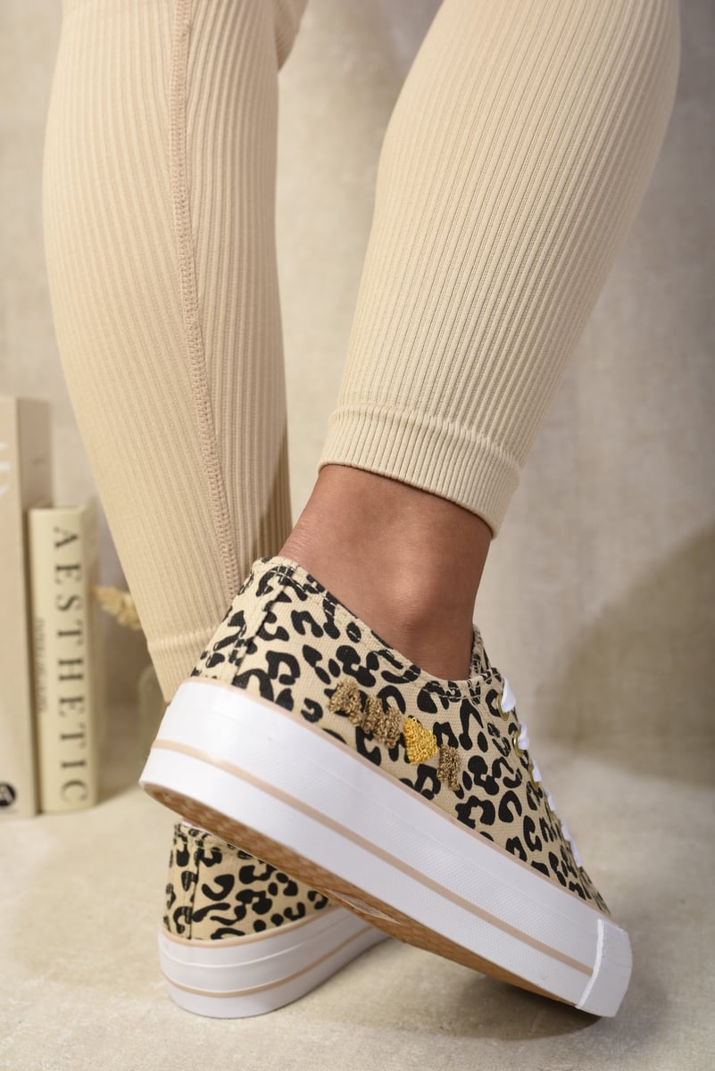 Lace Up Amor Side Detail Chunky Trainers-3