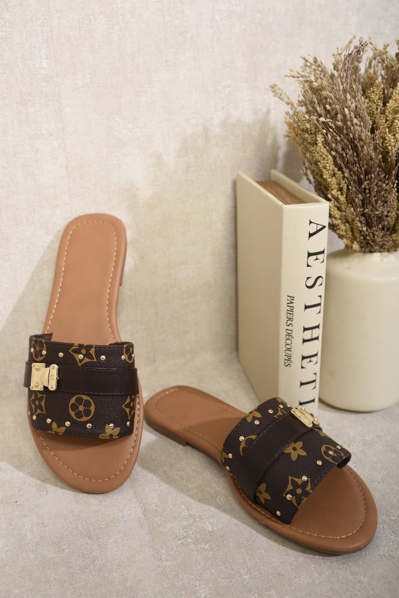 Open Toe Flat Sandals-9