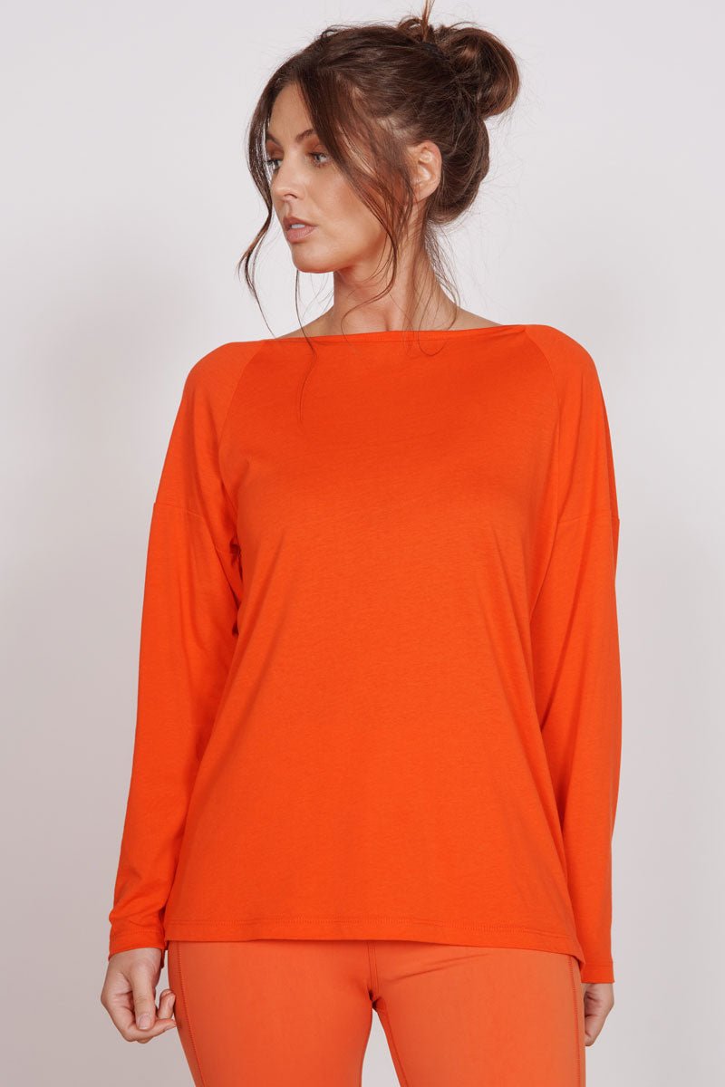 Nora Red Lightweight Training Top-1