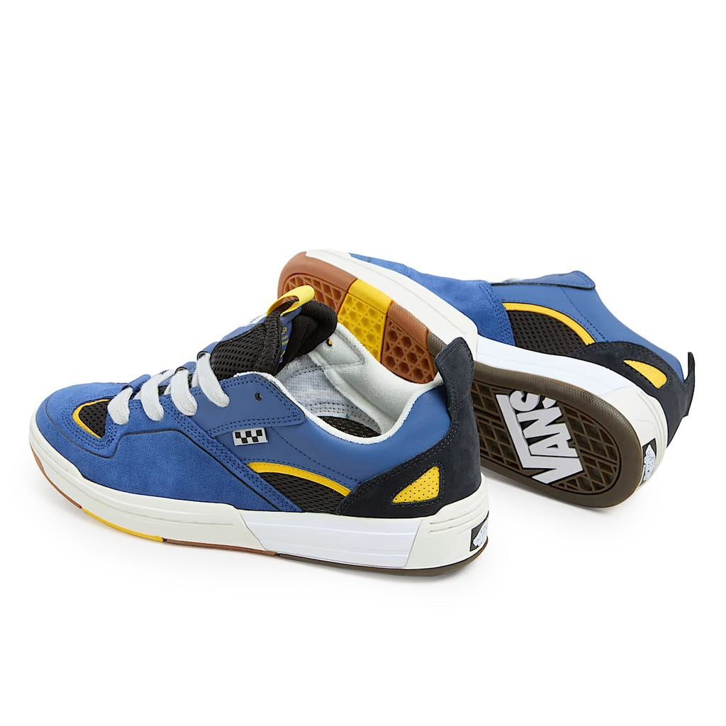 Vans Old Skool – Black/Blue Classic Skate Shoes (VN000CUYY271)