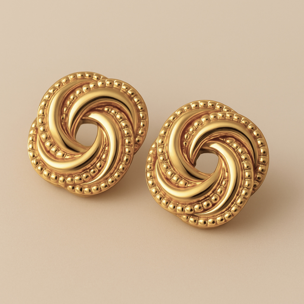 Sculpted Twist Studs-1