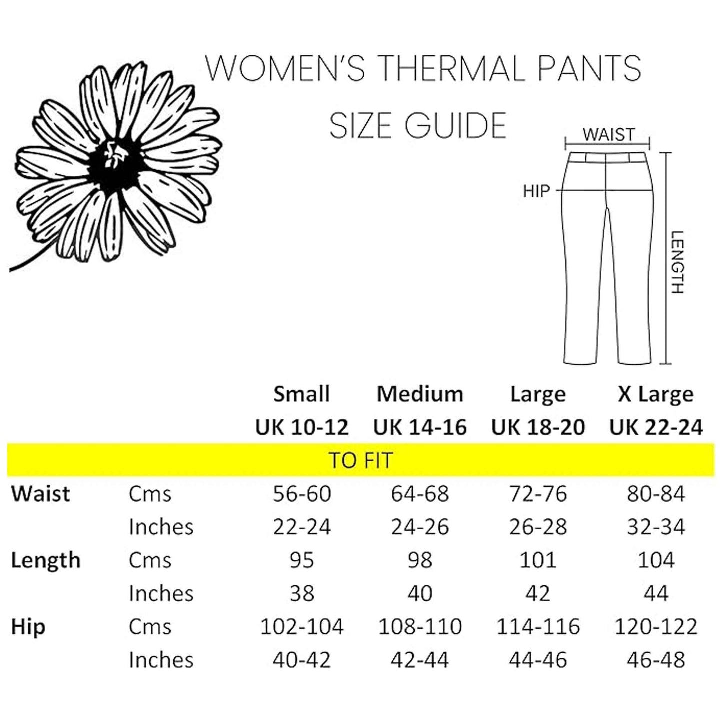 Pack of 2 Womens Thermal Pants Advanced Insulating Yarn Cotton Rich Ribbed Comfort Fit for Running Hiking Workwear in White Grey Black by Heatwave Thermalwear