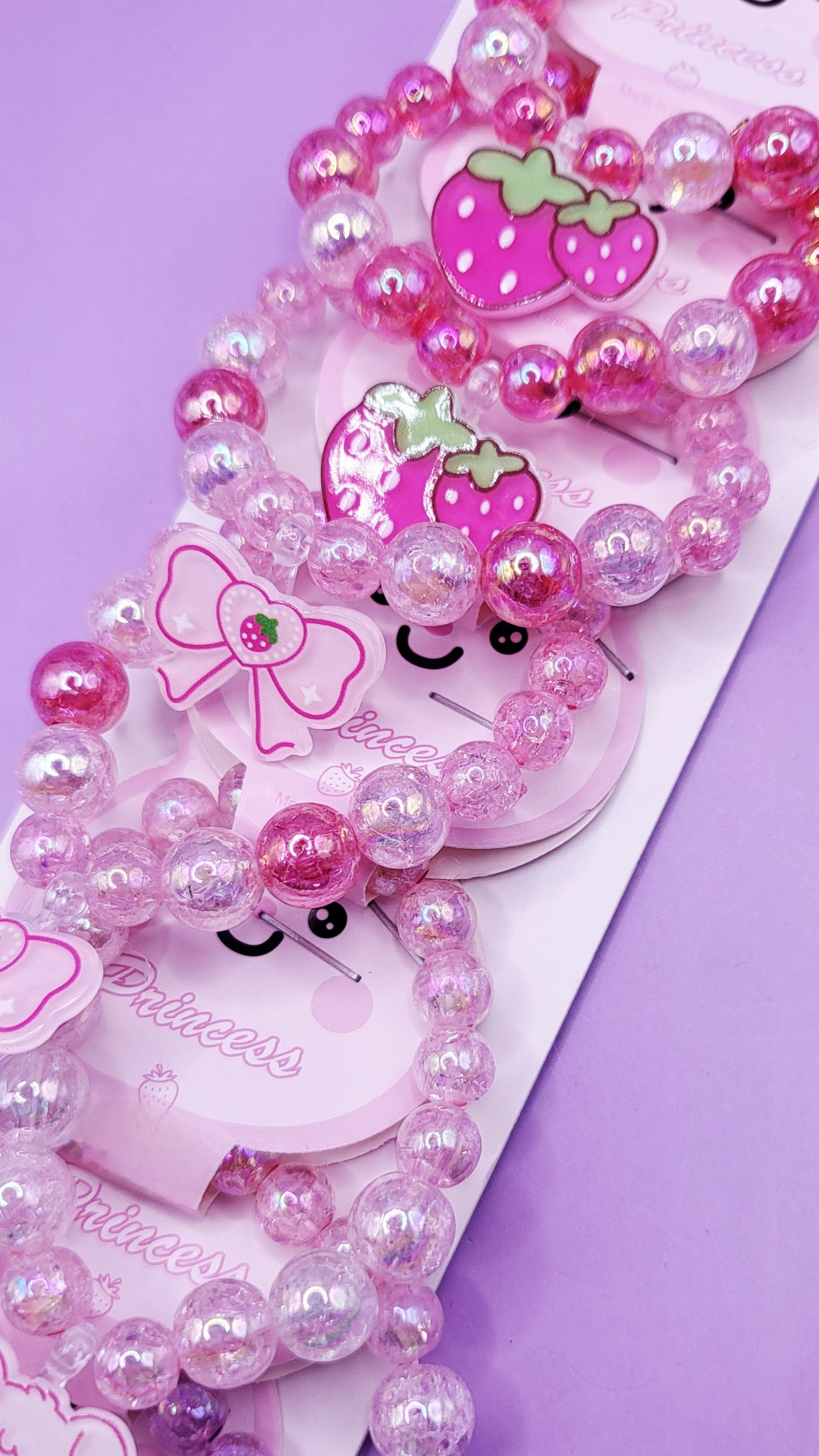 Pastel Girls Beaded Bracelet Pack Of 10