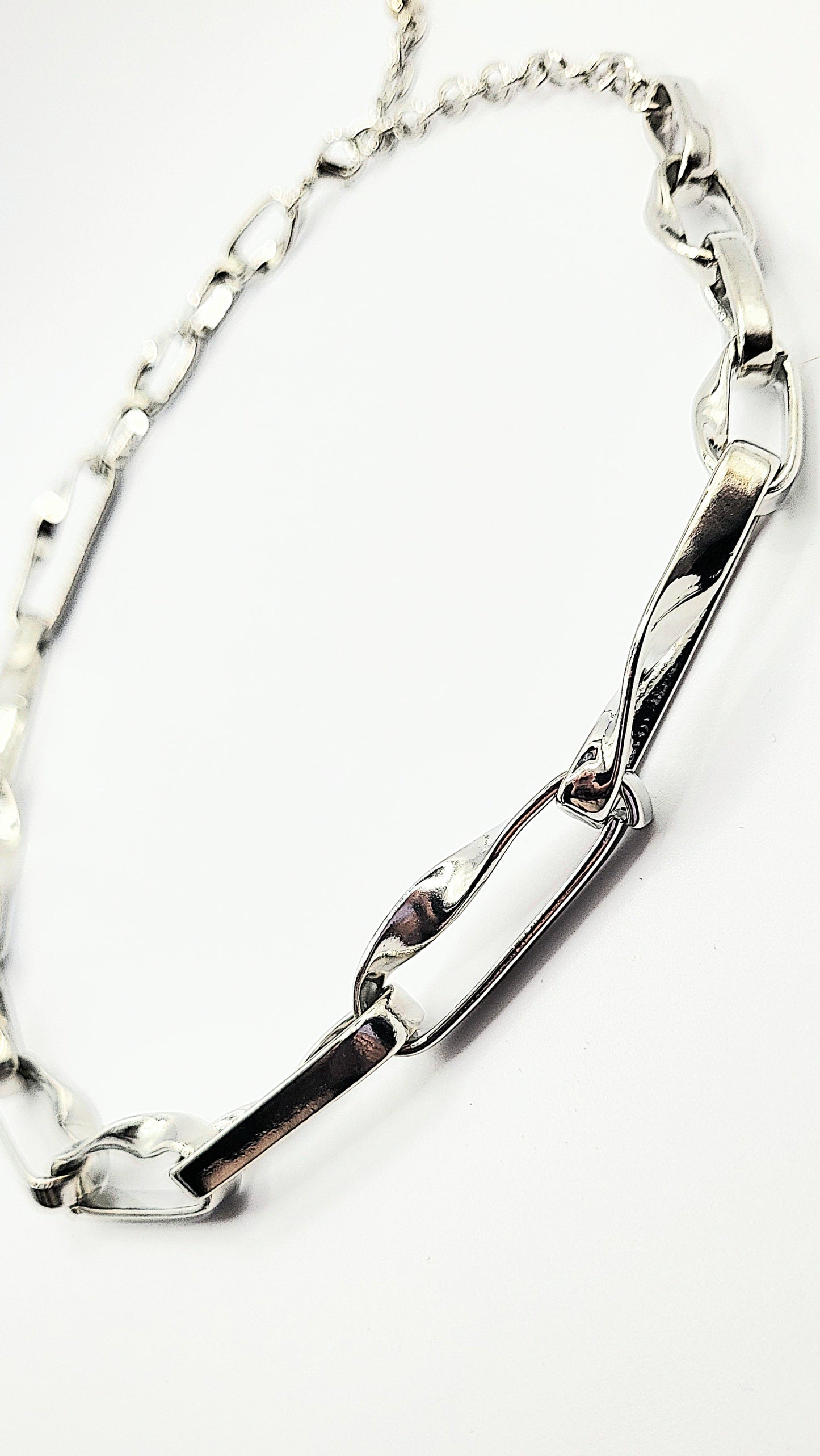 Rectangular Link Chain Necklace