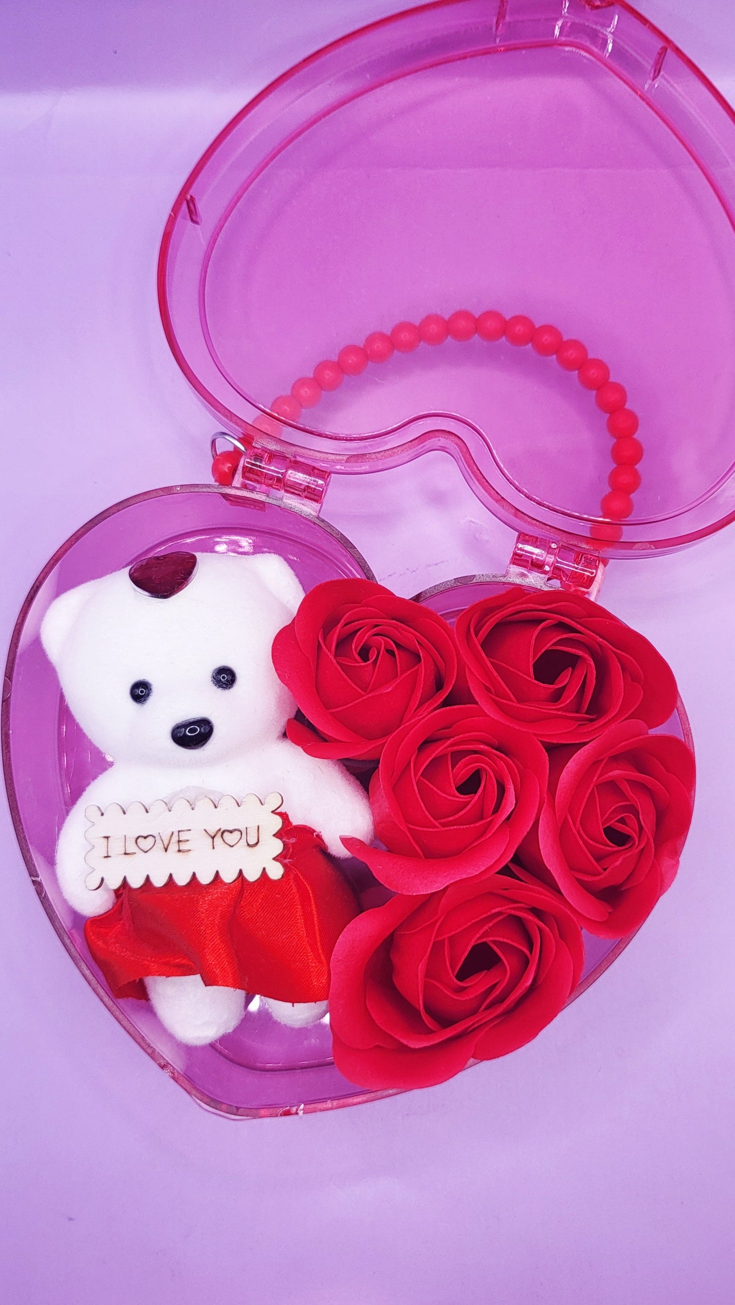 Scented Teddy Rose Gift Case