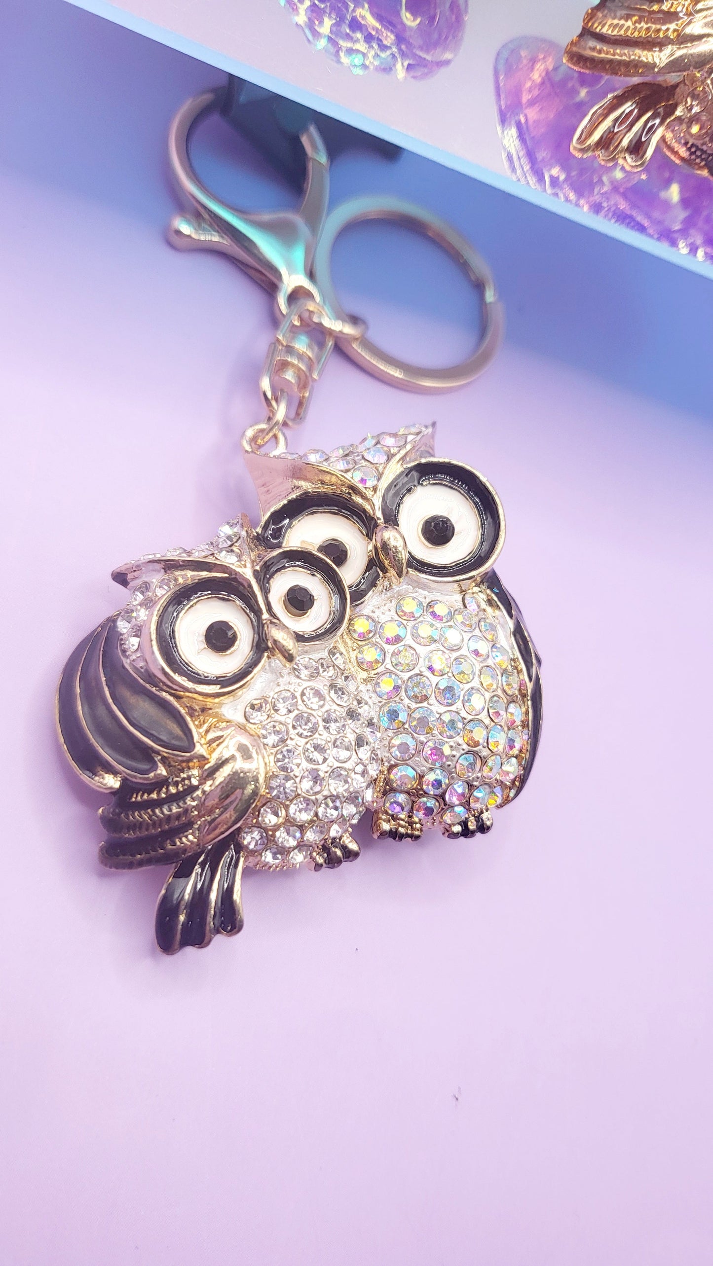 Owl & Baby Owl Key Ring
