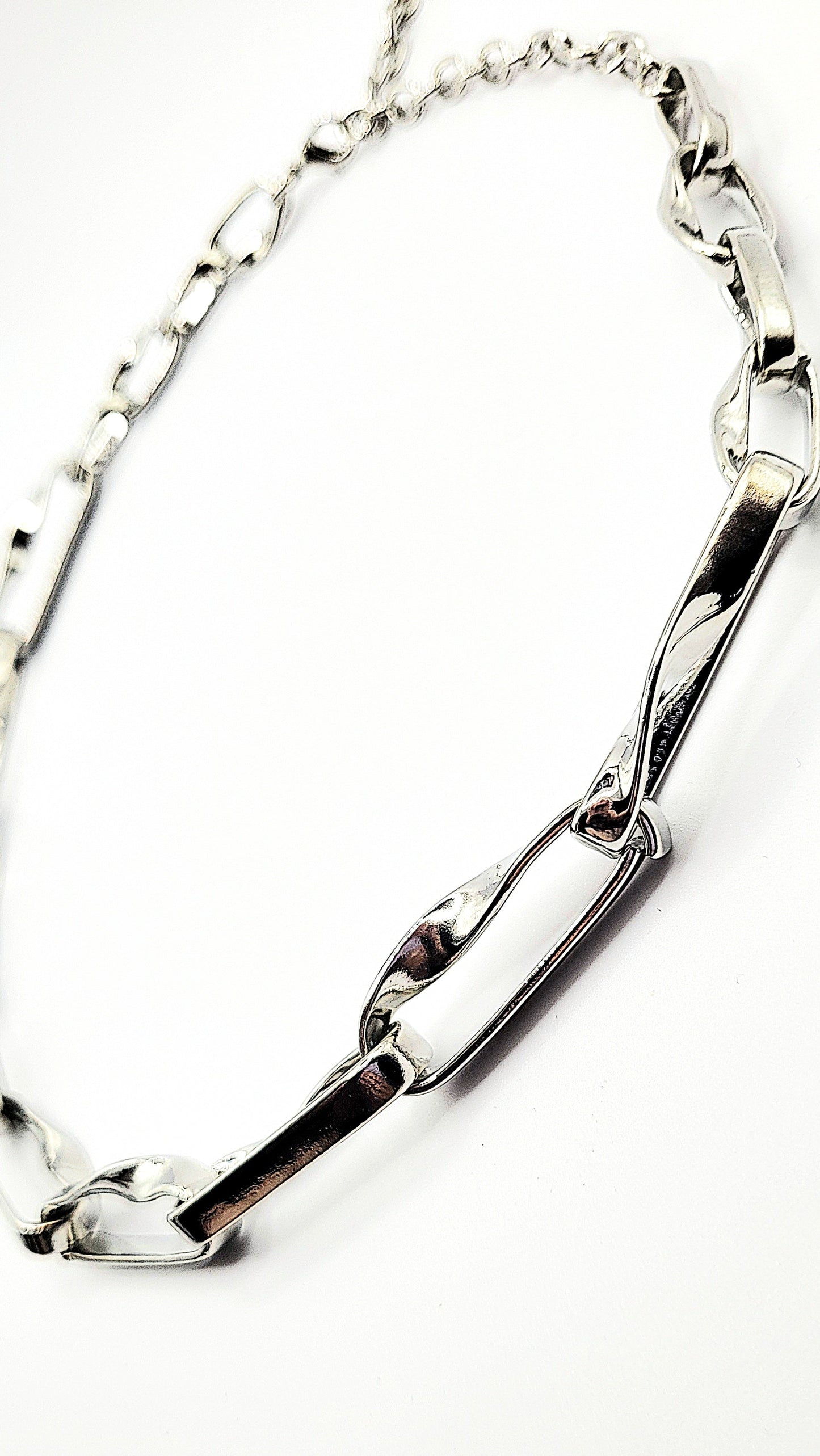 Rectangular Link Chain Necklace