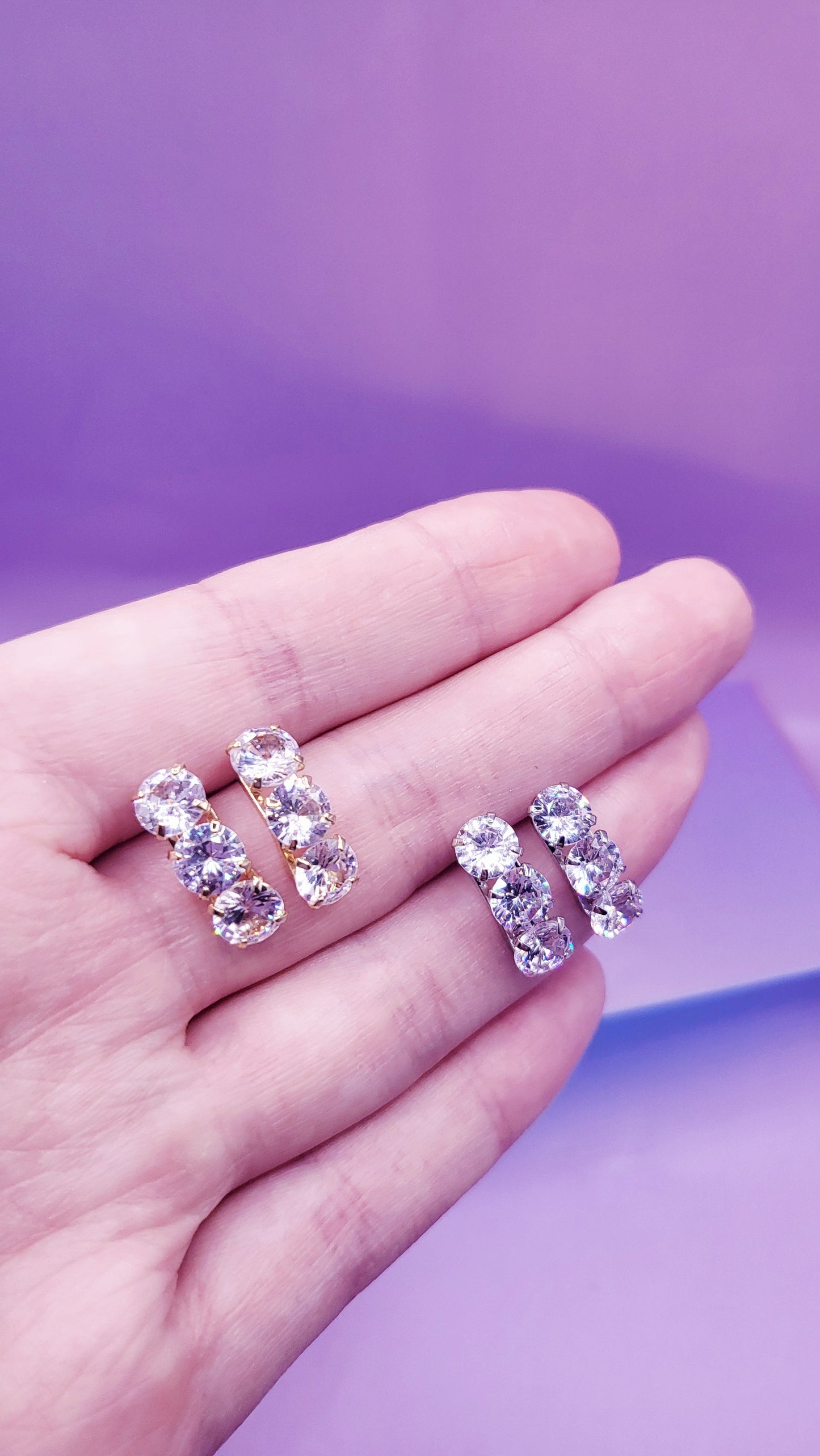 Shine Crystal Stud Earrings