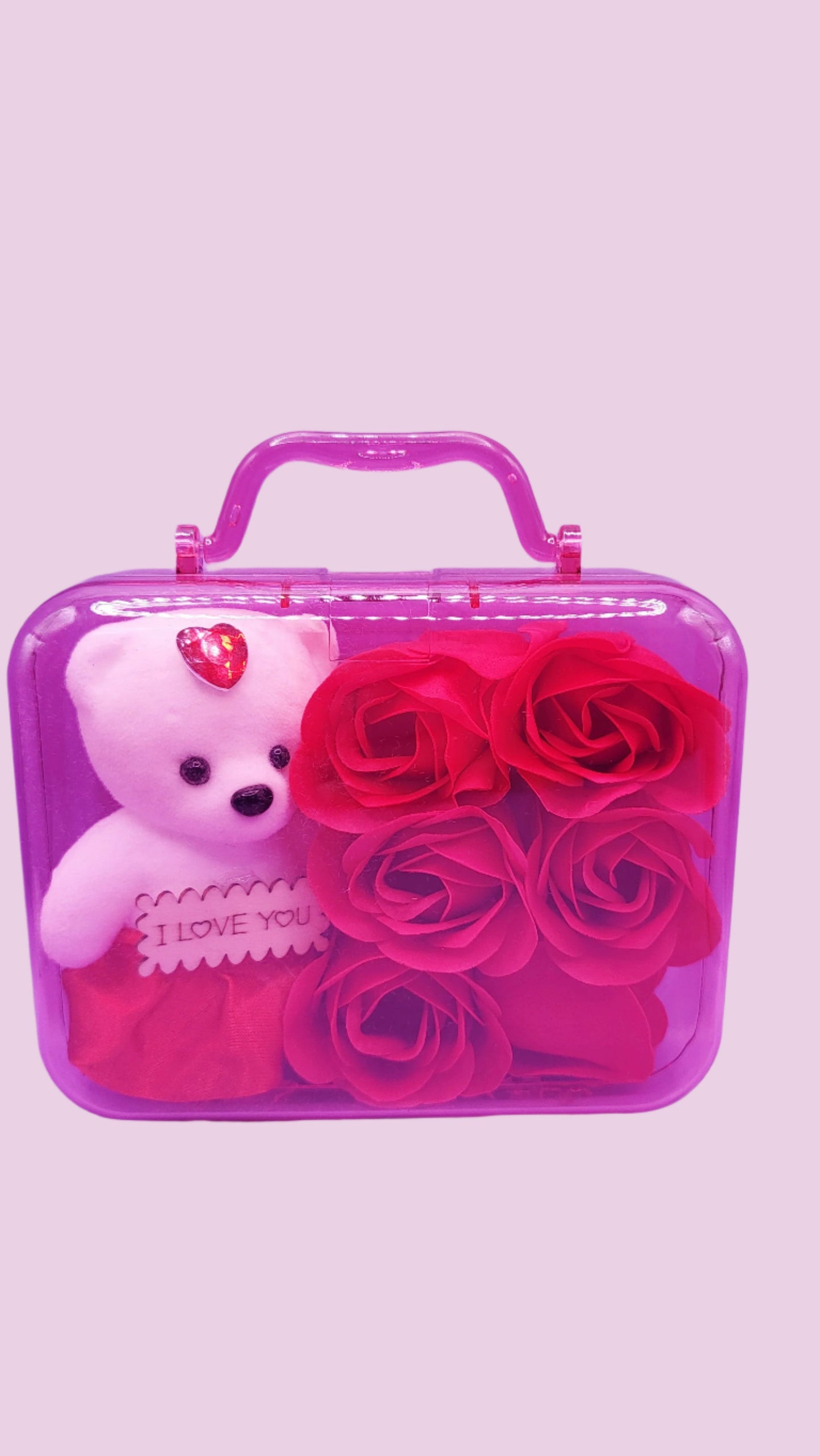 Scented Teddy Rose Gift Case