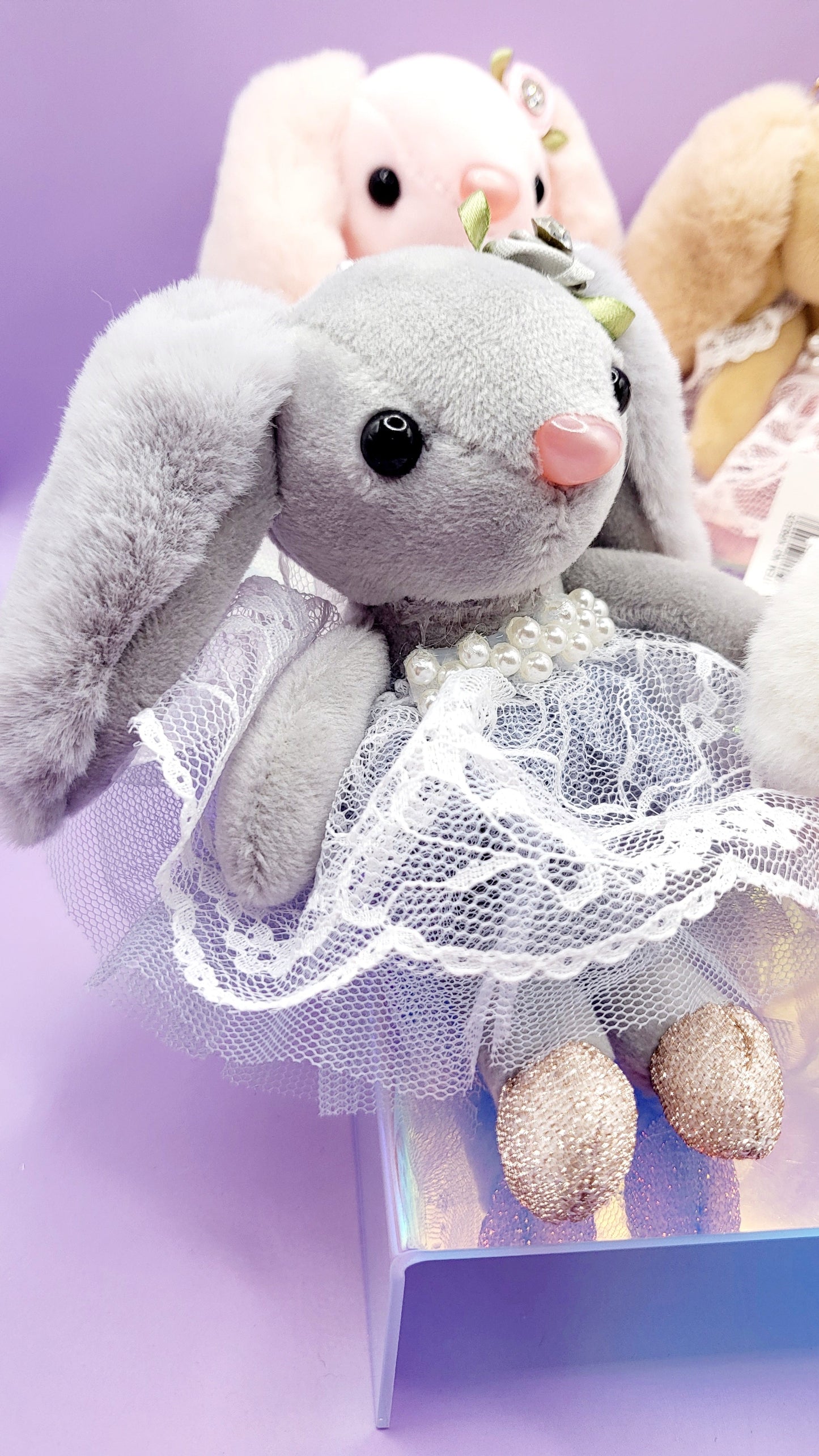 Softie Squad Bunny Rabbit Bag Charm Key Ring