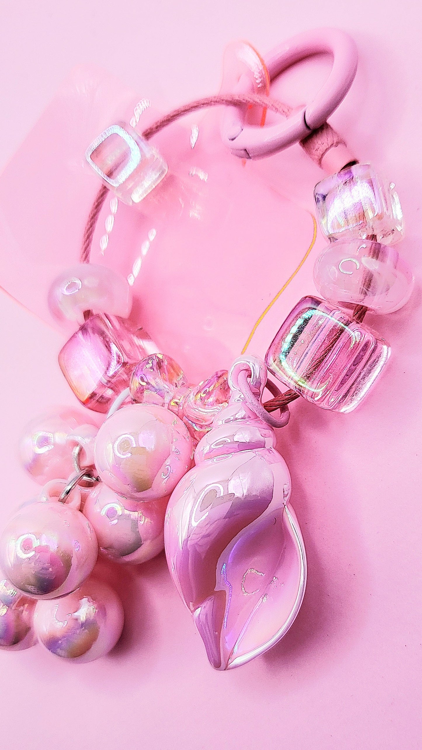 Shell Bubble Keyring, Phone Charm & Bag Accessory