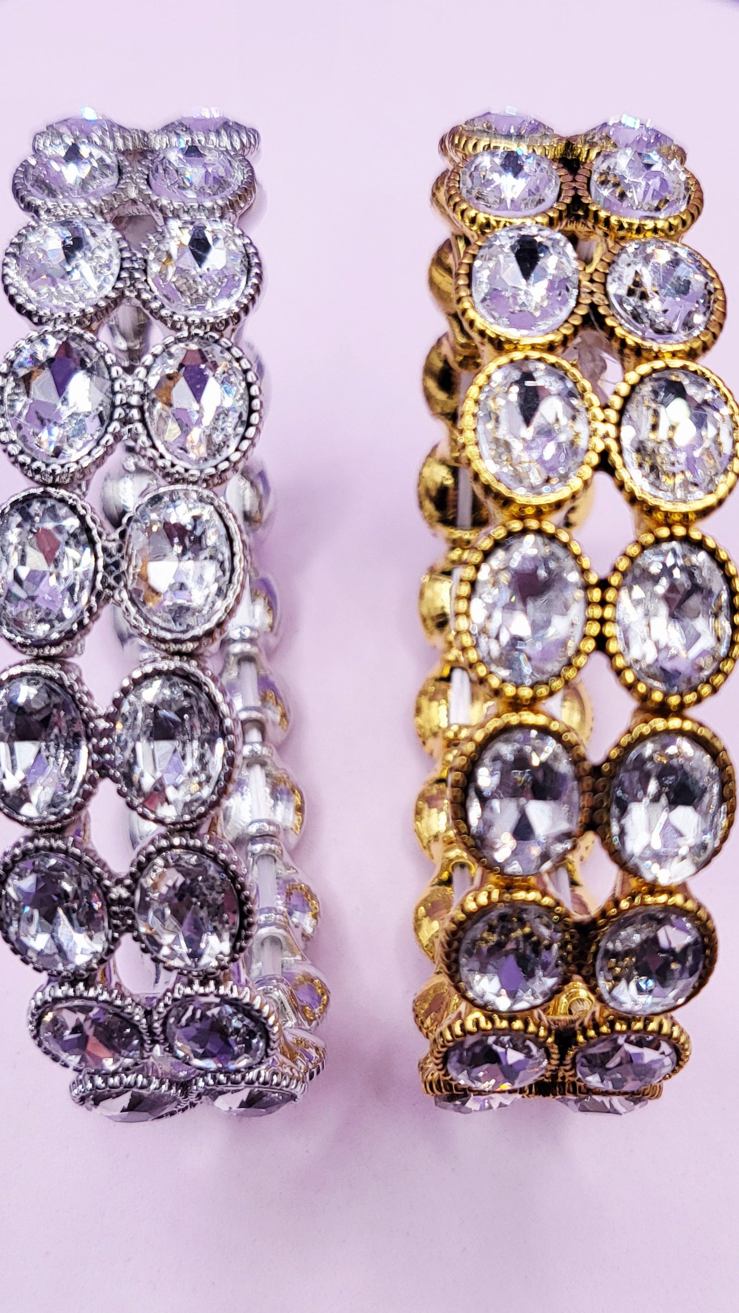 Oval Twin Row Crystal Bracelet