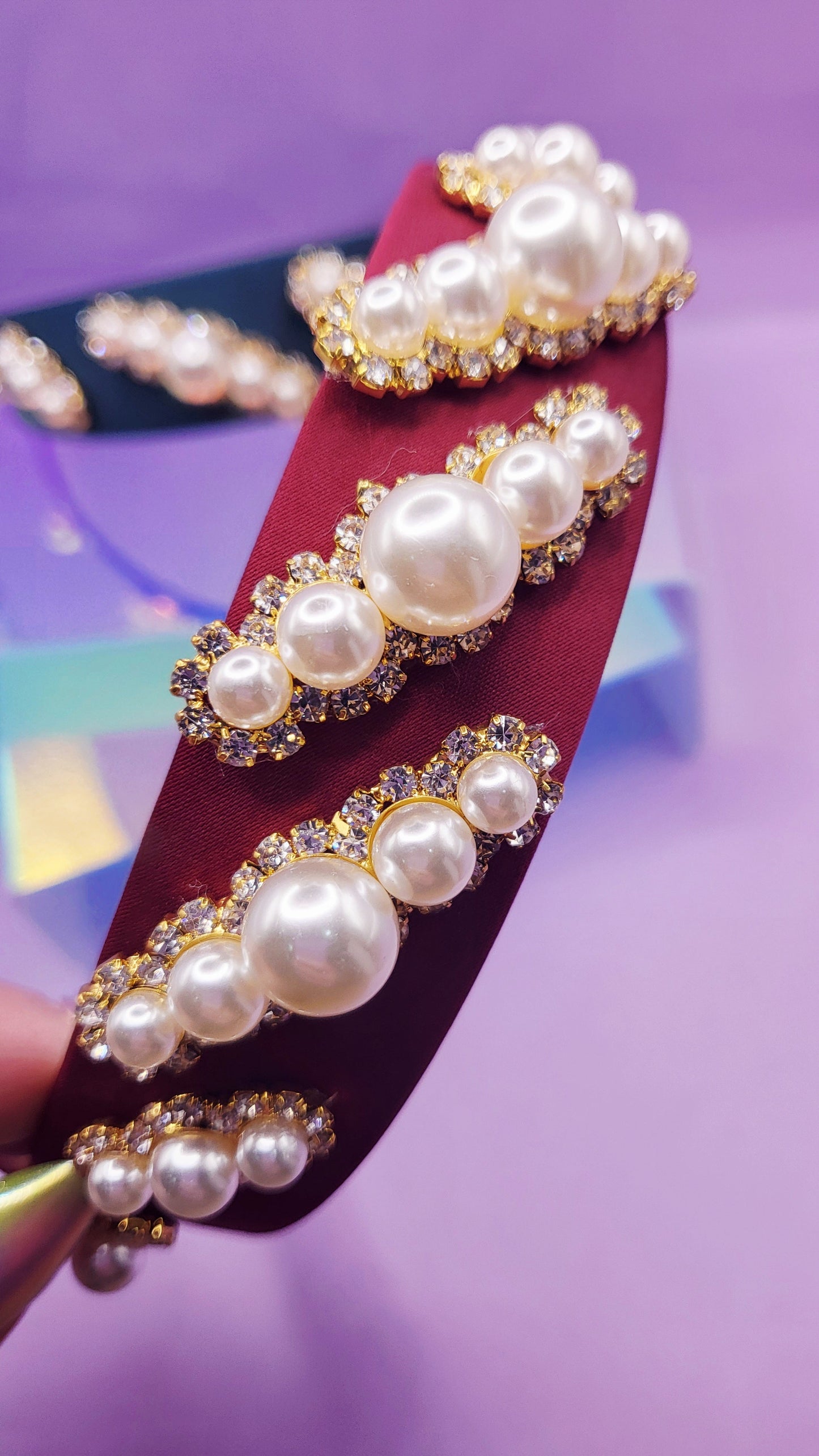 Pearl Crystal Hair band