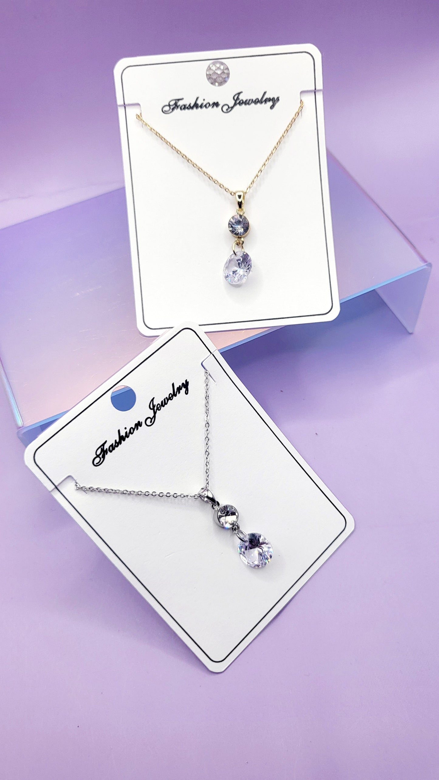 Tear Drop Crystal Necklace