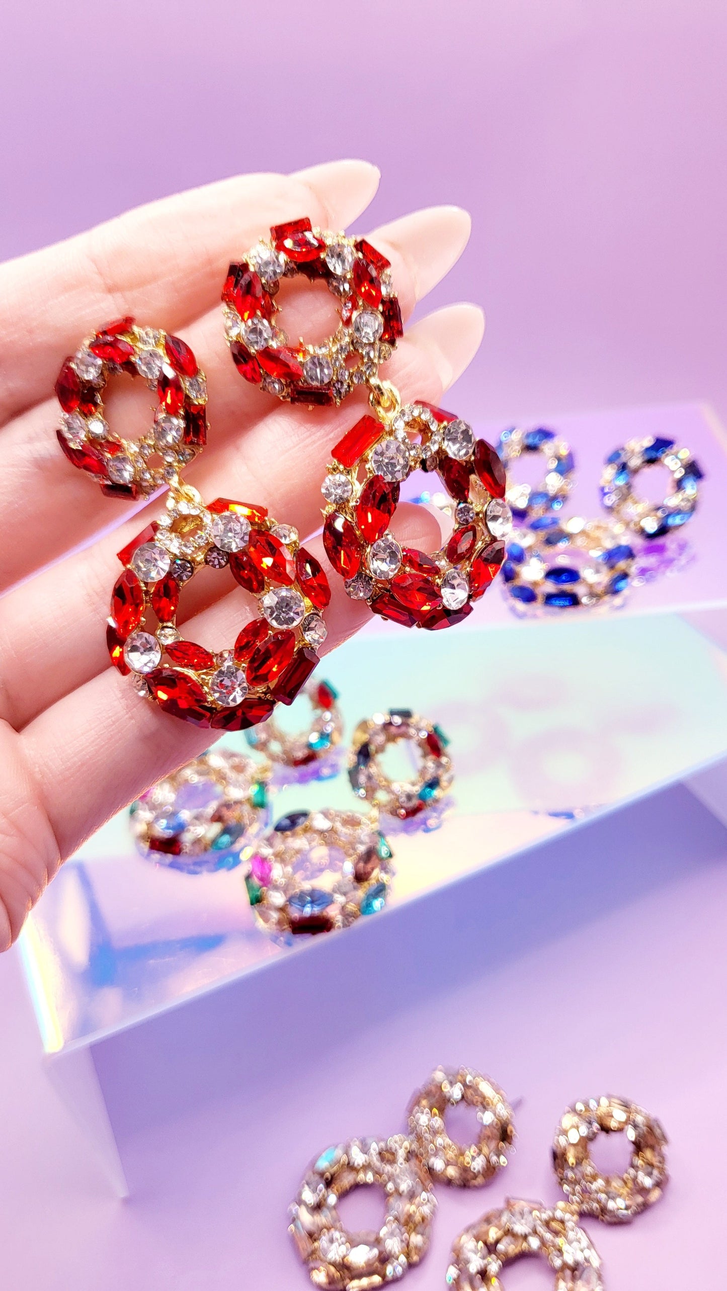 Polo Crystal Drop and Dangle Earrings