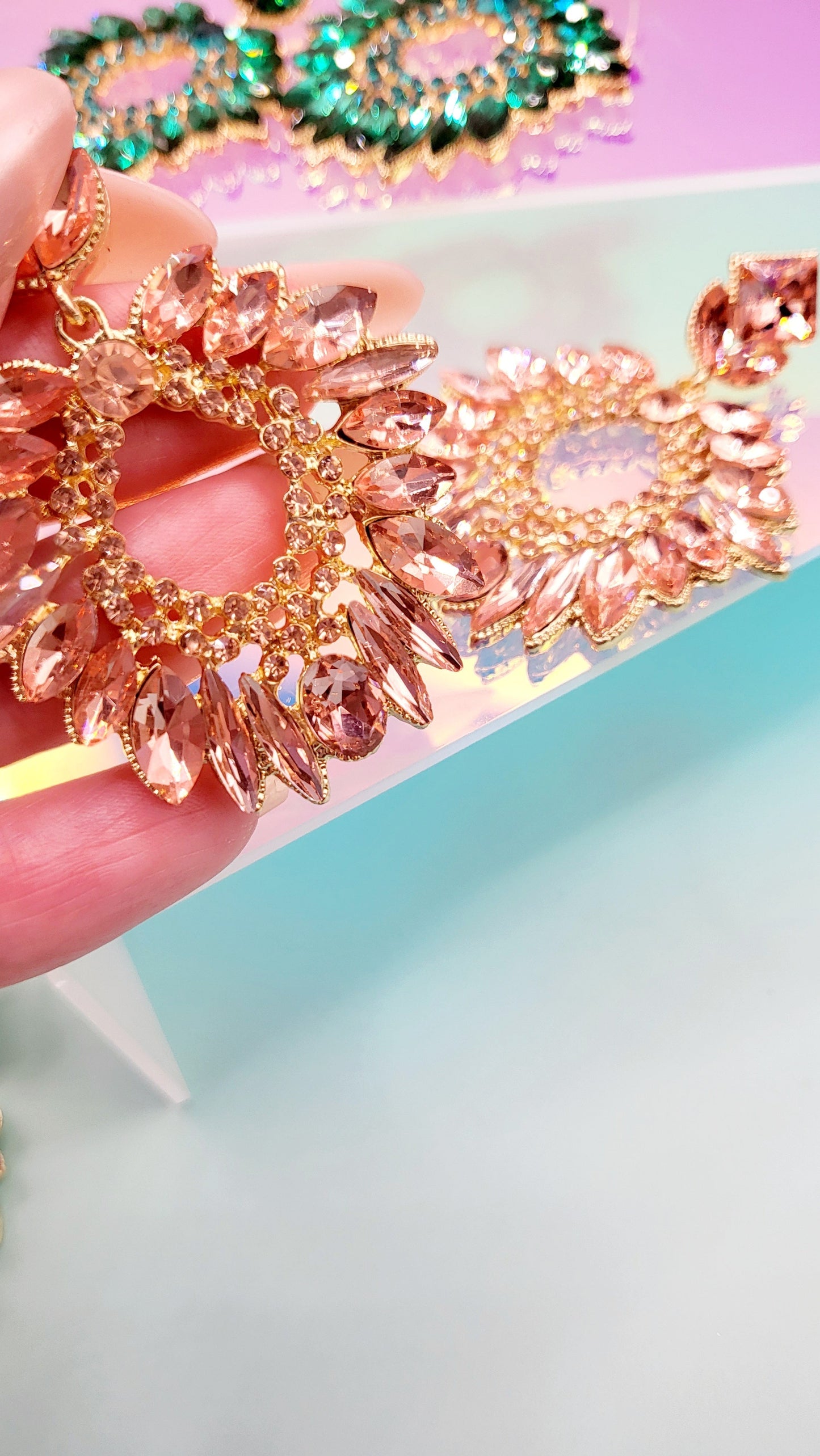 Treasure Crystal Drop and Dangle Earrings