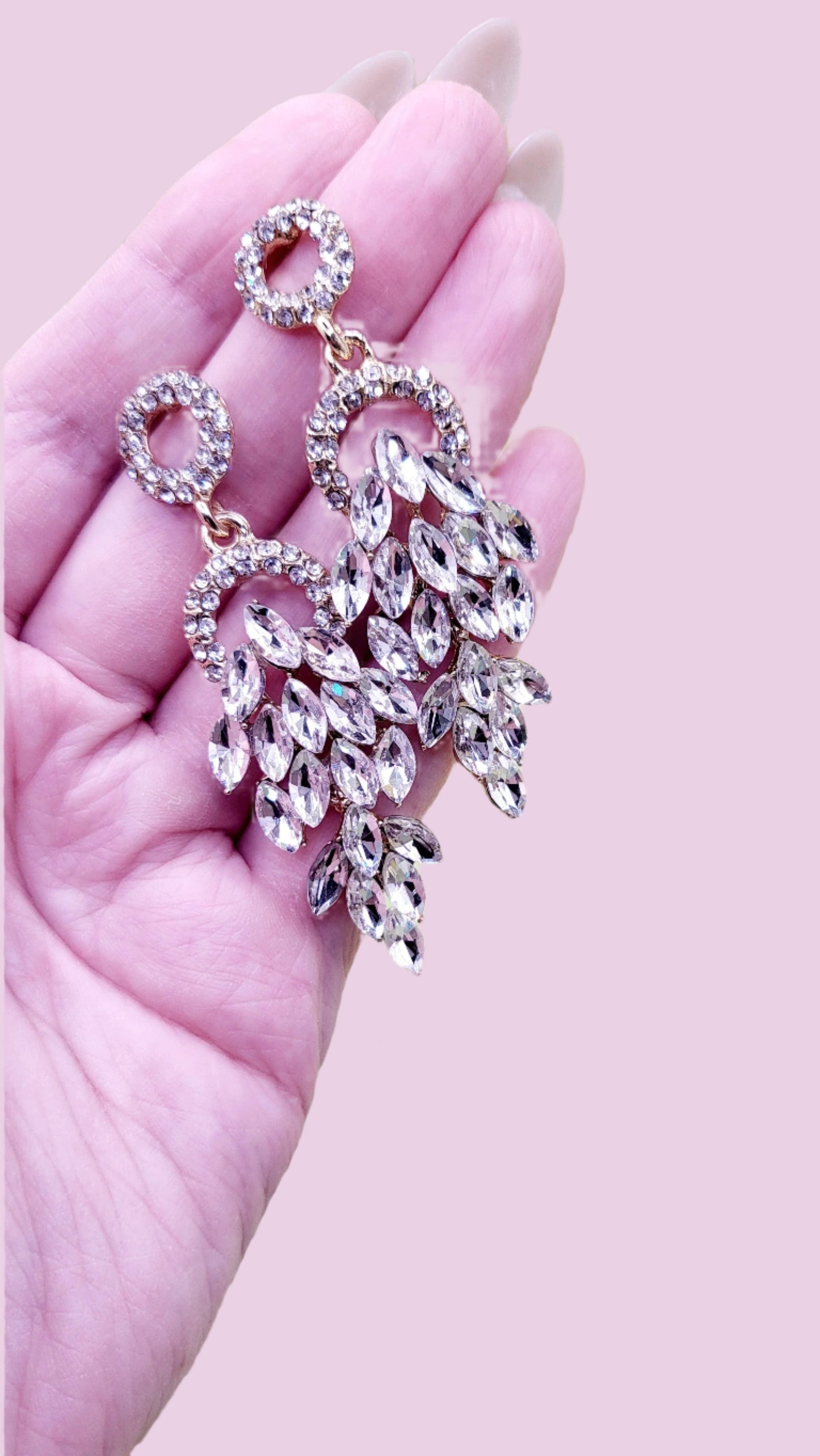Poise Crystal Drop and Dangle Earrings
