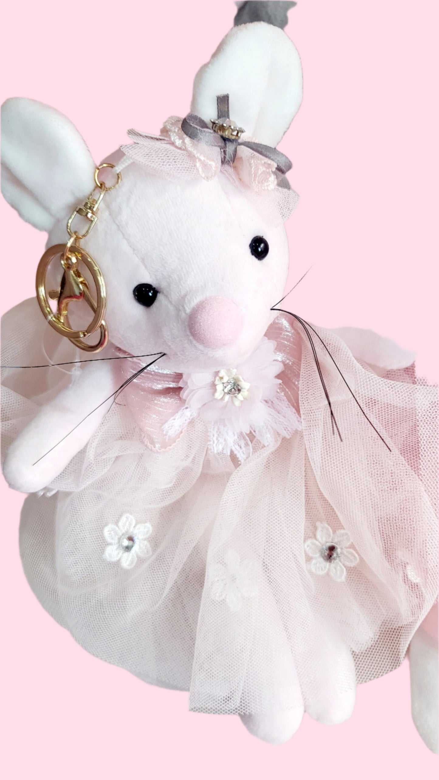 Softie Squad Mouse Bag Charm Key Ring