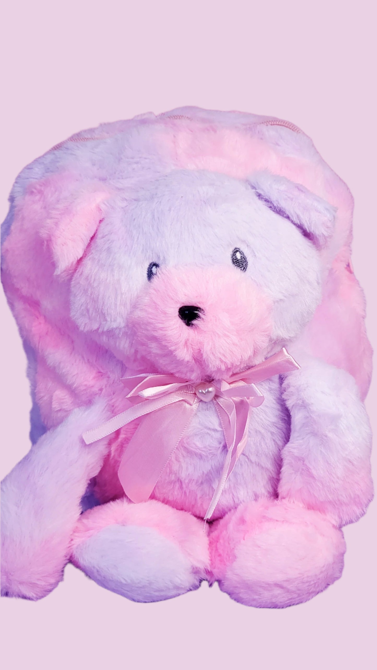 Plush Pastel Fluffy Teddy Bear Backpack
