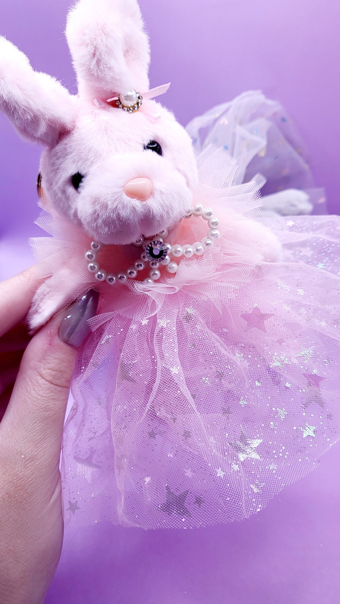 Softie Squad Bunny Rabbit Bag Charm Key Ring