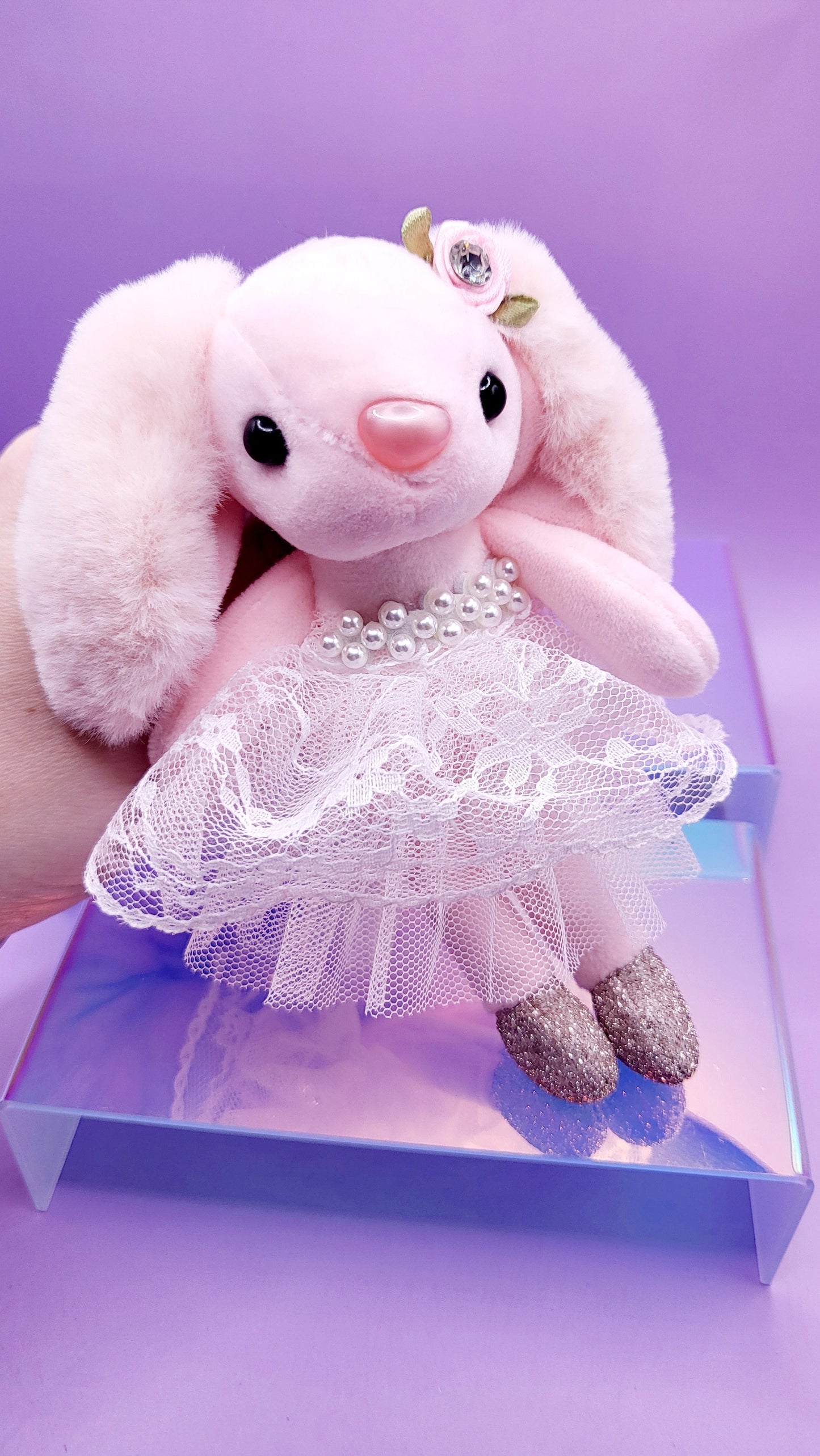 Softie Squad Bunny Rabbit Bag Charm Key Ring