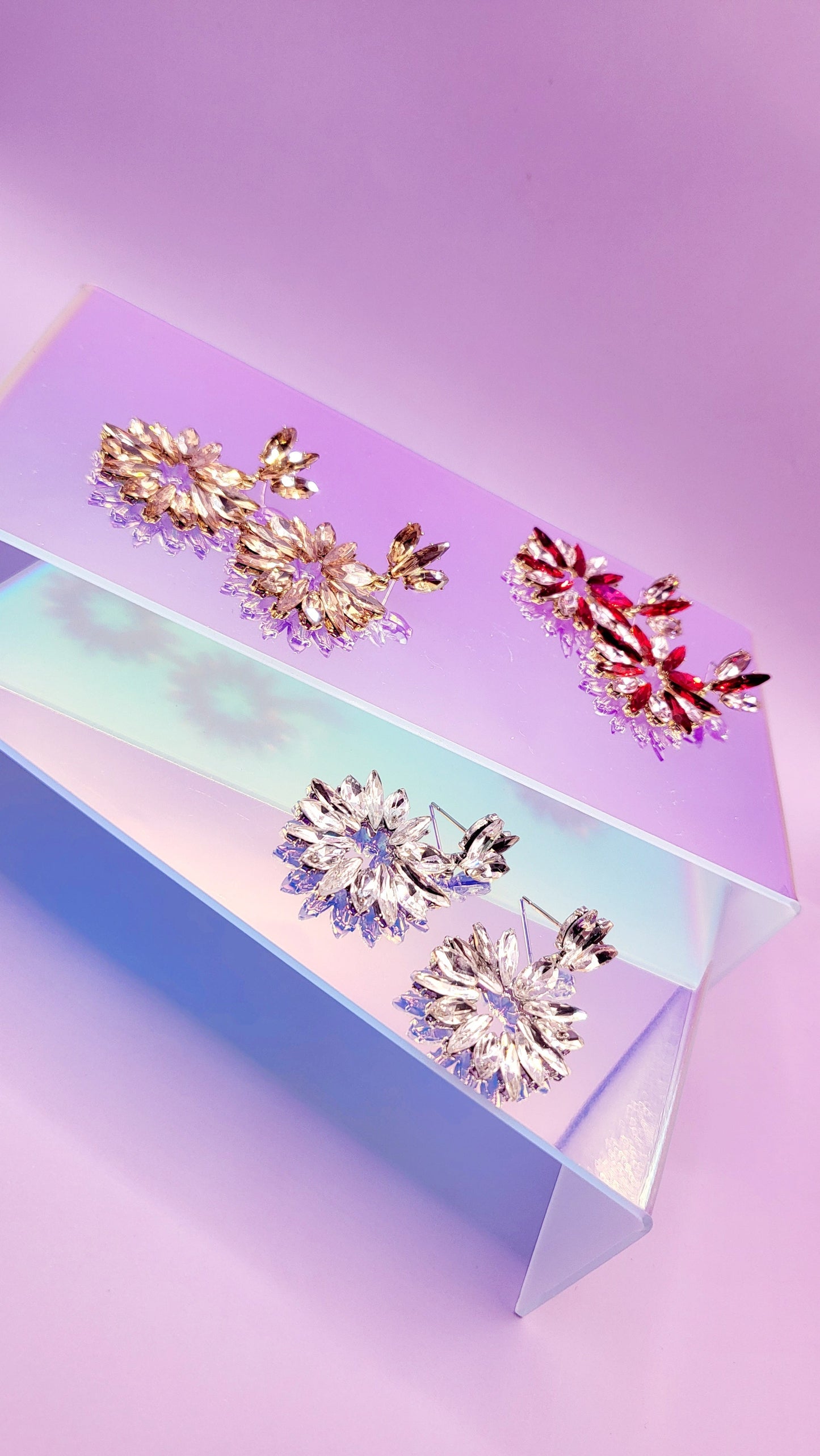 Princess Crystal Drop and Dangle Earrings