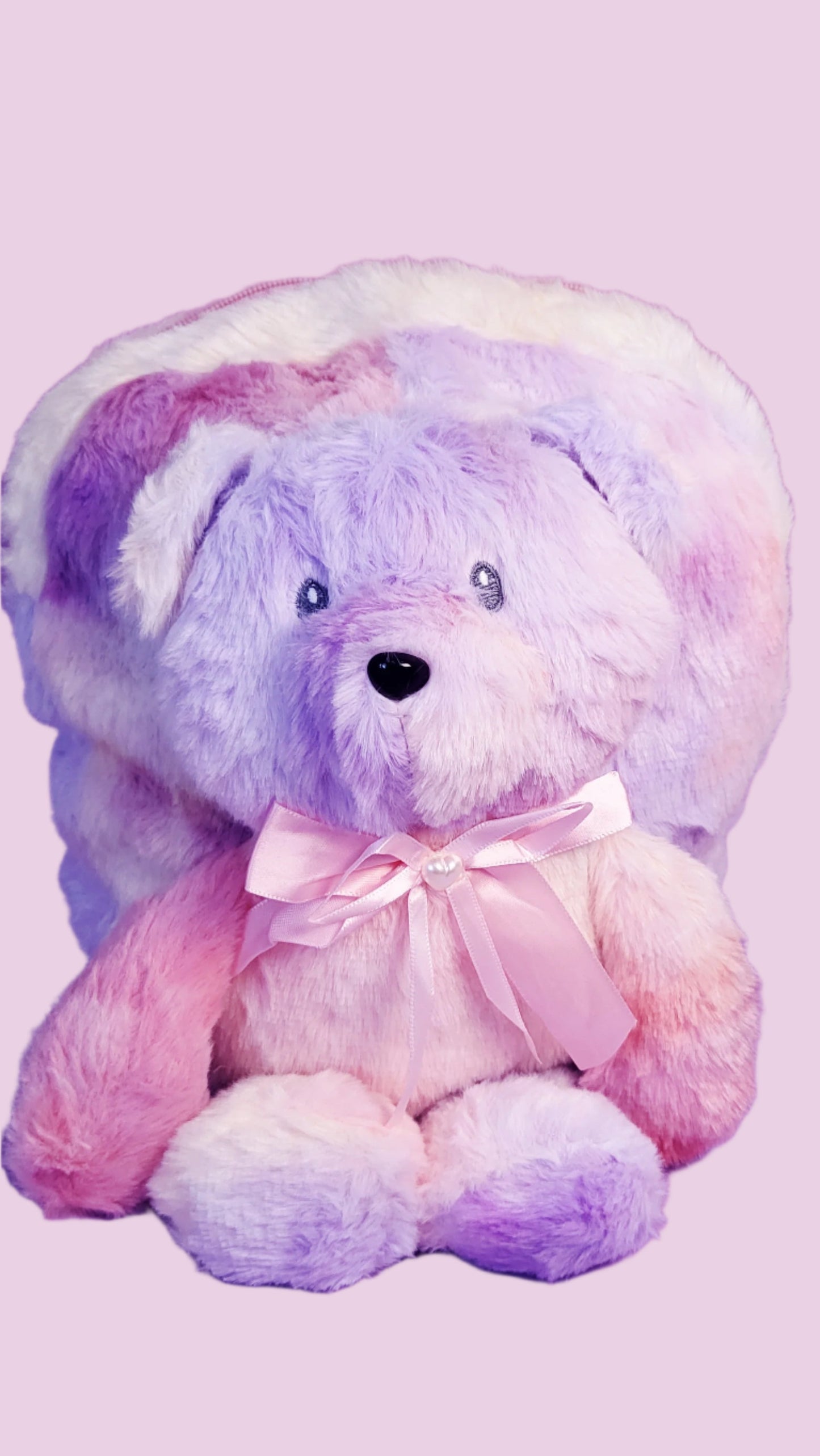 Plush Pastel Fluffy Teddy Bear Backpack