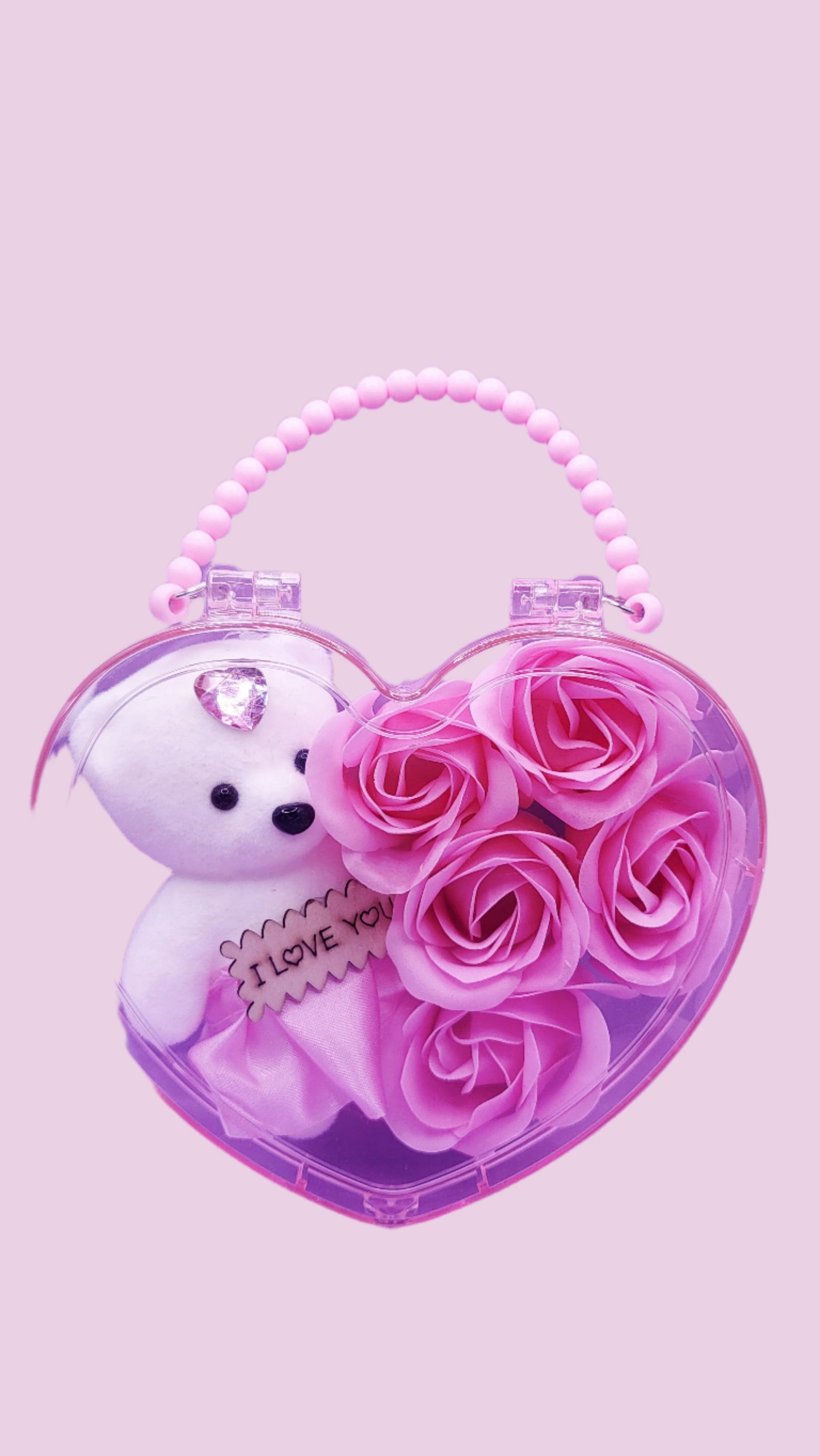 Scented Teddy Rose Gift Case