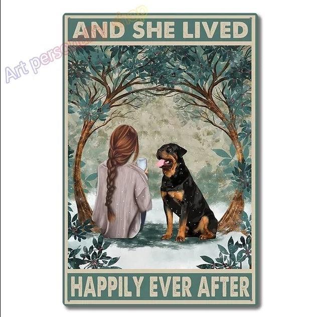 Rottweiler Tin Sign