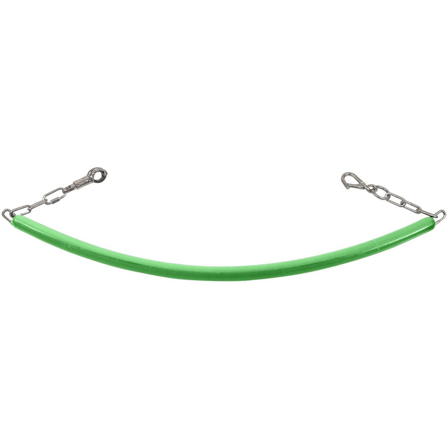 Rubber Stall Chain with Clips Green