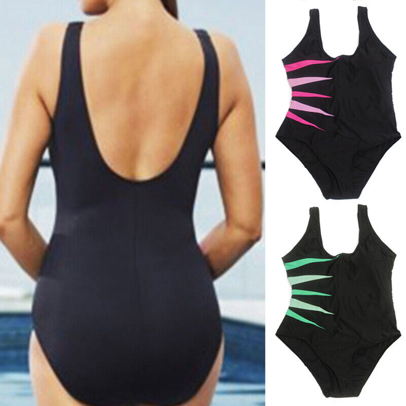 Plus Size Womens Ladies Tummy Control Monokini Bikini Swimming Costume Swimsuit!
