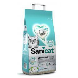 Sanicat Clumping White Cotton Fresh, 10ltr
