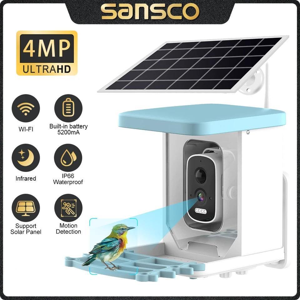 Sansco Solar Bird Feeder with Camera