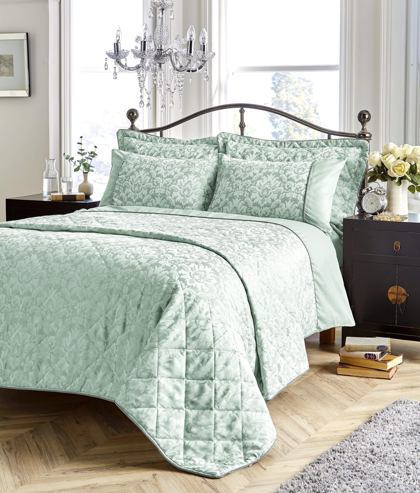 Savoy Luxurious Hand Woven Jacquard Cotton Quilt Cover Duvet Sets OEKO-TEX Certified High-Quality Bedding Multiple Sizes and Colours by OLIVIA ROCCO