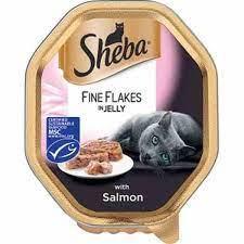 Sheba Fine Flakes in Jelly with Salmon, 22 x 85g