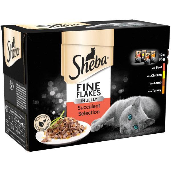 Sheba Pch Fine Flakes S/Col CIJ 4x12x85g