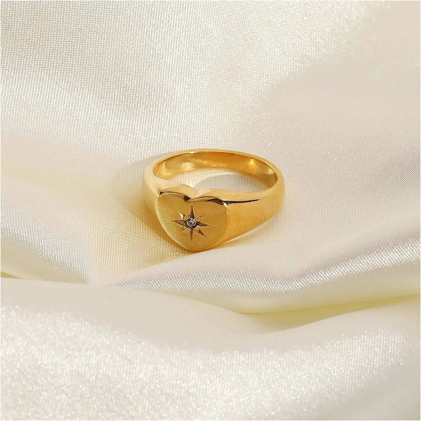 Starburst Heart Ring