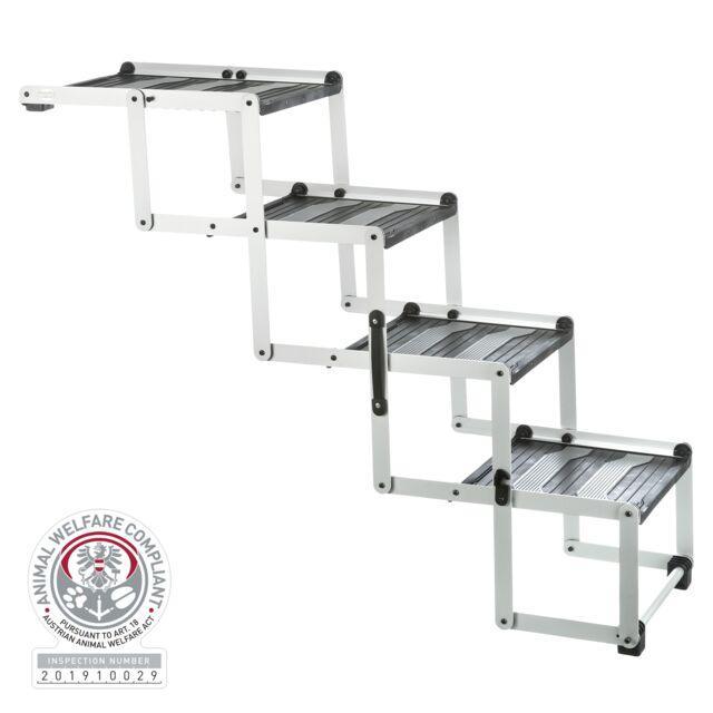 Trixie 4-step Folding Steps, aluminium/TPR