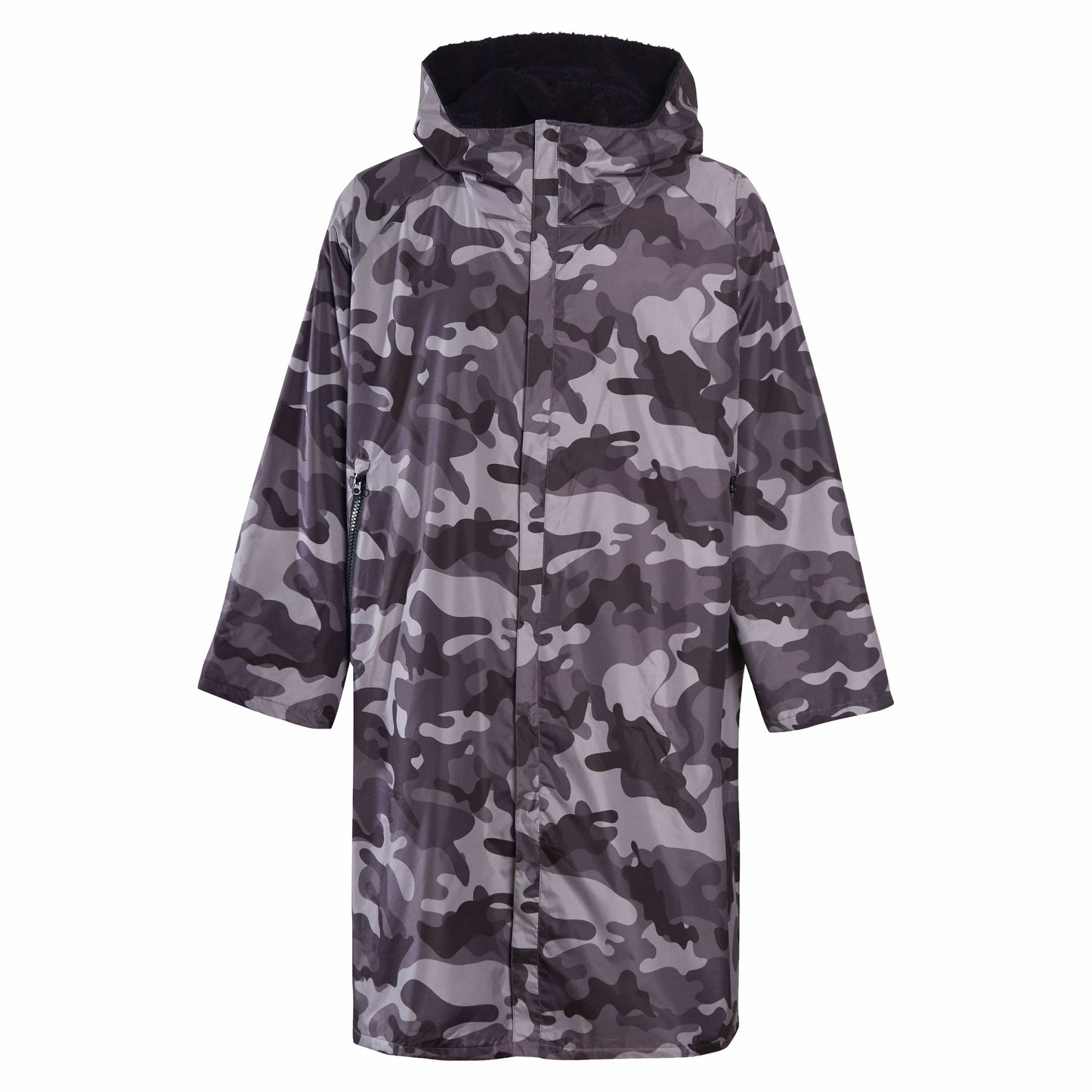 Unisex Adults Waterproof Windproof Changing Robe Hooded Outdoor Coat for Beach Swimming Surfing Warm Fleece Lining by Heatwave Thermalwear