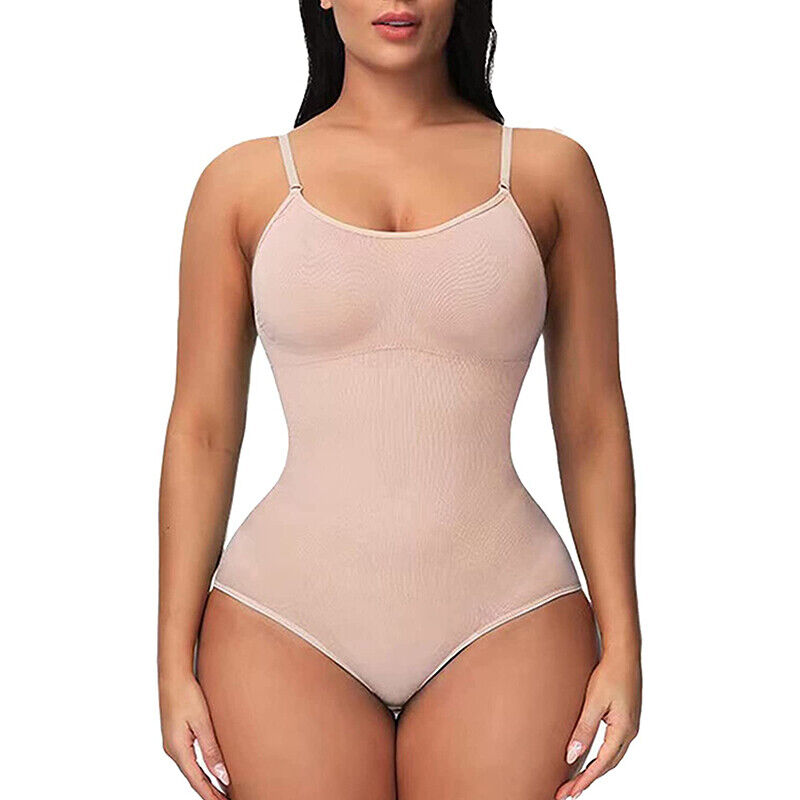 Women Trainer Tummy Control Firm Full Body Shaper Bodysuit Slimming Shapewear UK