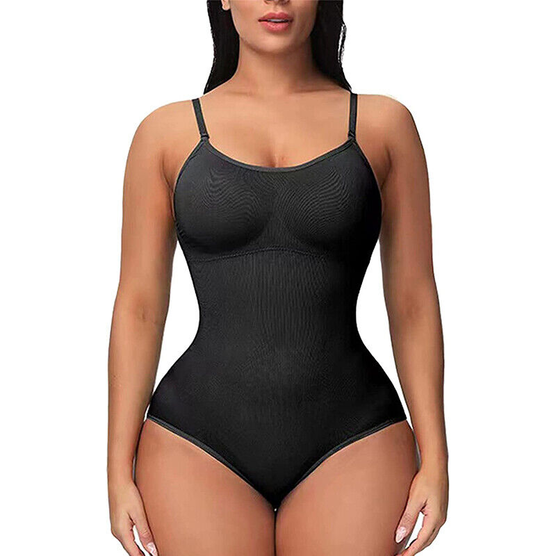 Women Trainer Tummy Control Firm Full Body Shaper Bodysuit Slimming Shapewear UK