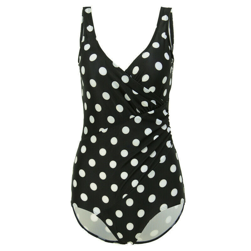 Plus Size Womens Ladies Tummy Control Monokini Bikini Swimming Costume Swimsuit