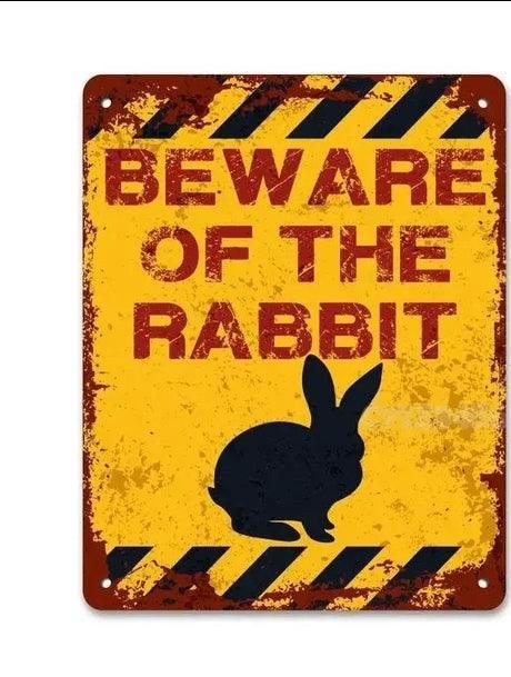 Various Rabbit Tin Sign