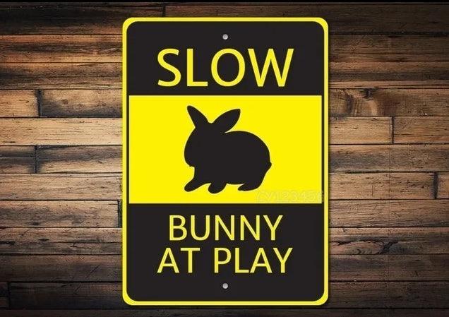 Various Rabbit Tin Sign