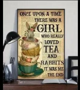 Various Rabbit Tin Sign